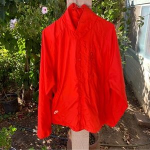 Nike Sportswear AW10 Coaches Jacket Snap Button Lined Fleeced Windbreaker Size L